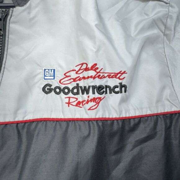 VINTAGE Dale Earnhardt Jacket Mens XL Black Gray‎ Goodwrench Racing NASCAR 90s - Picture 3 of 12